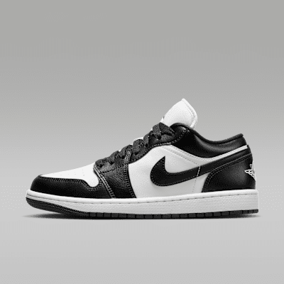 Jordan 1 black and white low cut cheap